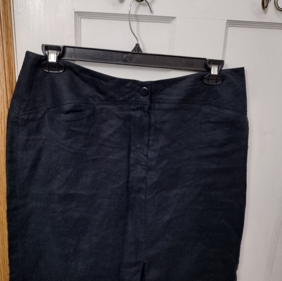 Giorgio Armani Vintage Le Collezioni Linen Pencil Skirt Size 12 - Picture 4 of 9